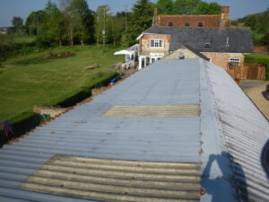Listed barn before installation of Solar PV