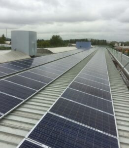 140KW solar panel installation at Mercedes-Benz Exeter