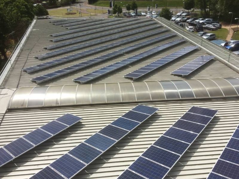 Solar Panel Installation at Mercedes Benz Taunton, Somerset